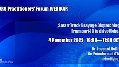 Taipy was a Guest Speaker at EURO Practitioners' Forum webinar.