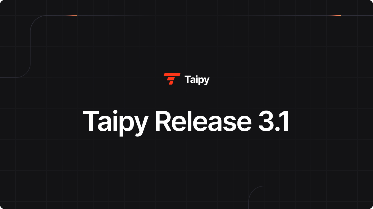 Taipy 3.1: Elevating AI & Data Workflows
